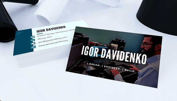 Igor Davidenko's business card